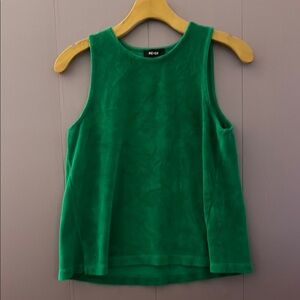ME+EM Green Sleeveless Tank Top